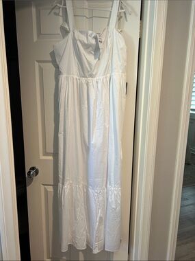 White Tiered Strappy women’s ' Dress